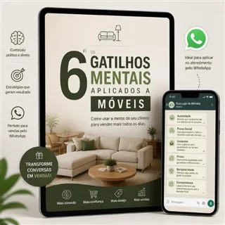 Os 6 gatilhos mentais aplicados a móveis